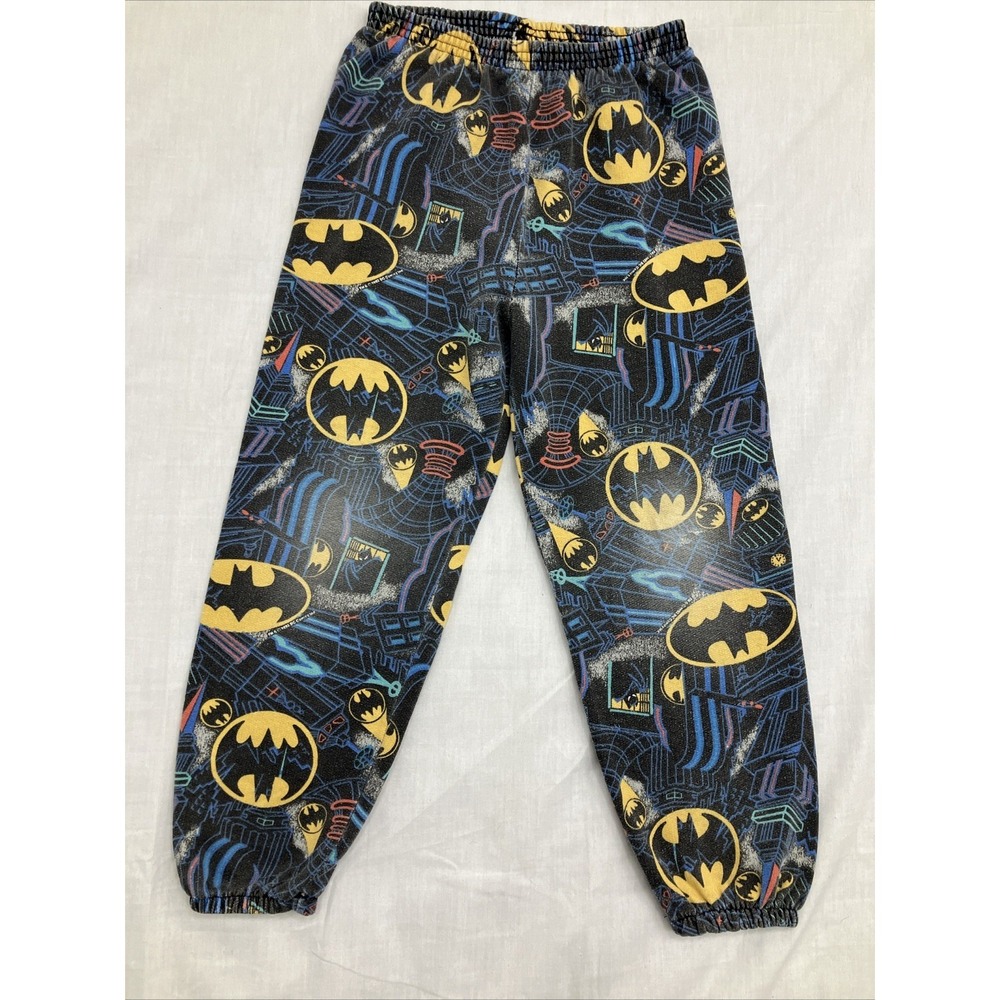 Batman Pjs Comic Strip Sweat Pants Size See‎ Measurements